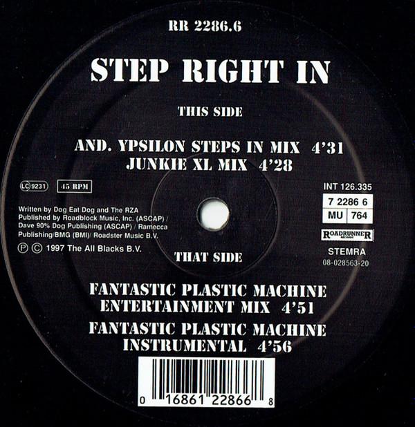 12-дюймовая пластинка DOG EAT DOG - Step Right In (Ремикс) 722866 Roadrunner Reco 1997 Европа Рэп и Хип-Хоп/R&B Б/У