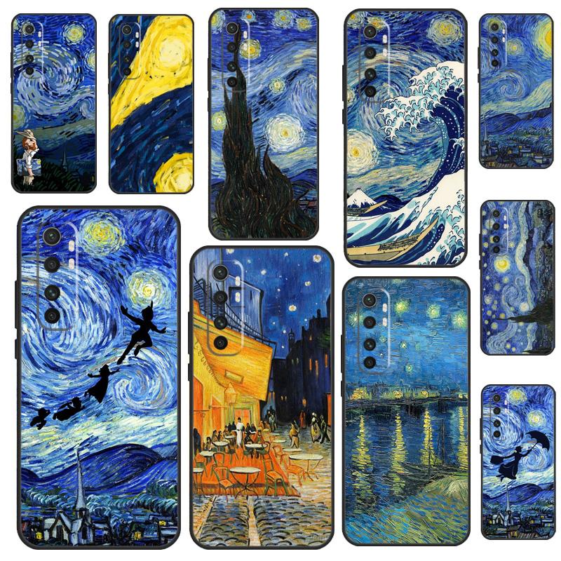 Van Gogh Starry Sky Case For POCO X3 X4 X5 F5 Pro M5s C40 F4 GT F3 Cover For Xiaomi 12T 11T Pro 12 13 Lite 12X