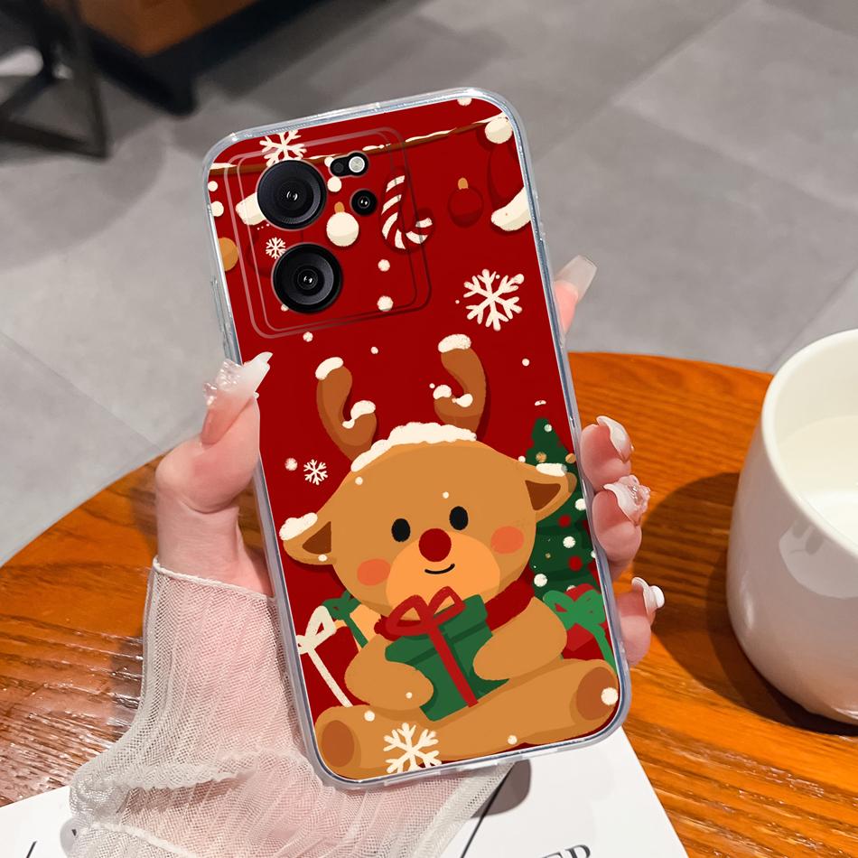 Прозрачный чехол для Xiaomi 13T Pro, мягкий ТПУ силикон, милый мультяшный задний чехол для Xiaomi 13 T 13TPro, противоударный, легкий