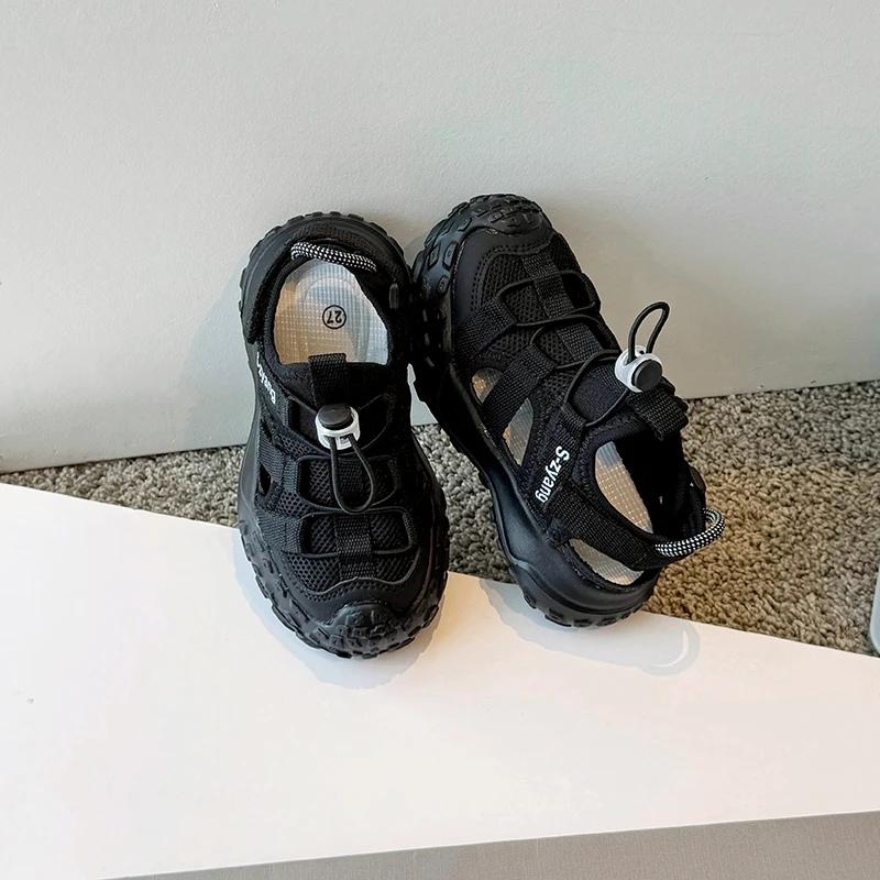 New Summer Kids Sneakers Girls Sport Shoes Breathable Mesh Boys Running Shoes Child Sandals Tenis Infantil Flats Footwear I02274