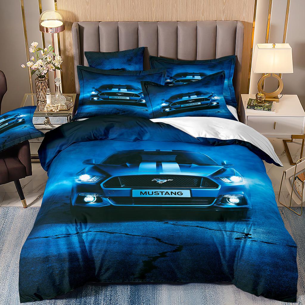 Sports Car Bedding 3D Digital Printing Two-Piece Quilt Set Three-Piece Home Textile