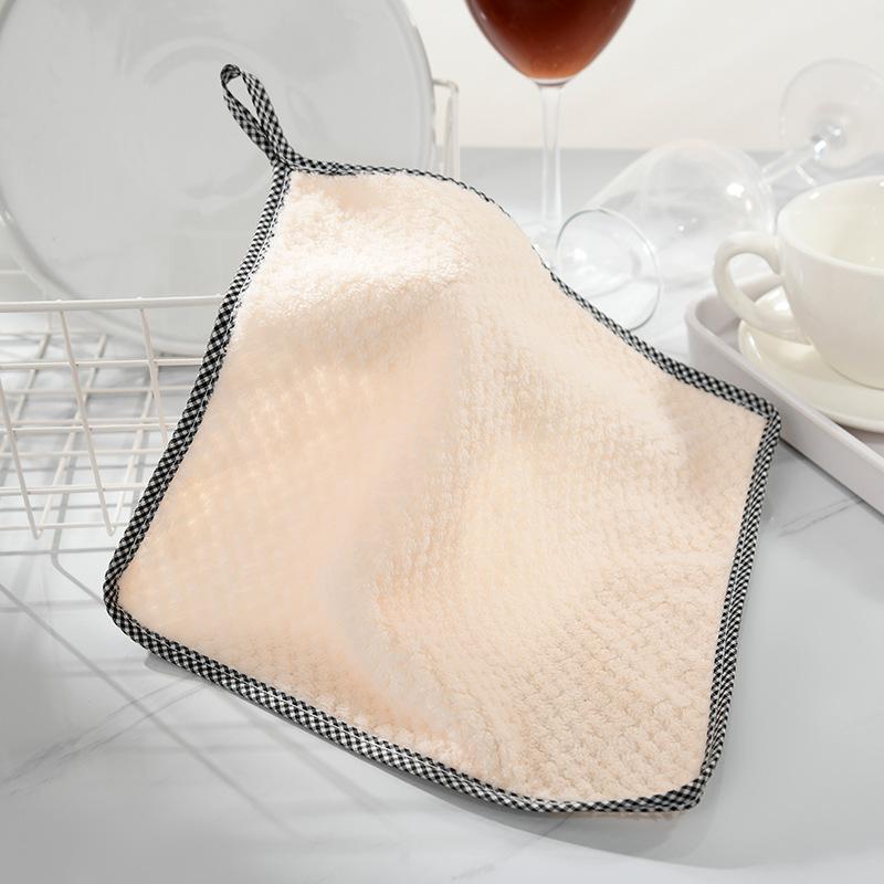 Кухонные полотенца из бытовых суперабсорбирующих полотенец из микрофибры, кухонные полотенца для мытья посуды, салфетки для мытья посуды из кораллового бархата, инструменты для чистки и протирания посуды