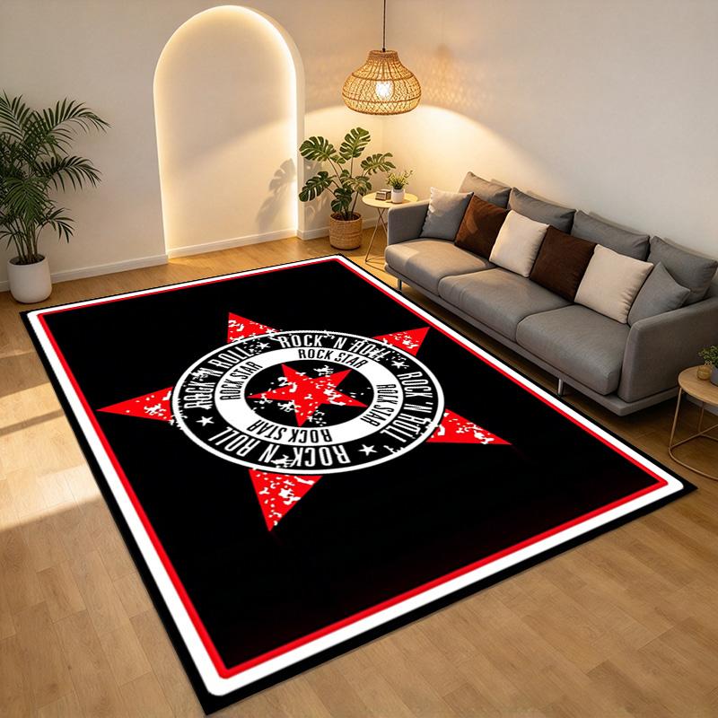 Rock Star Living Room Nonslip Area Rug Soft Carpet For Bedroom Game Playroom Sofa Office Home Decor Doormat Christmas Gift C9262083