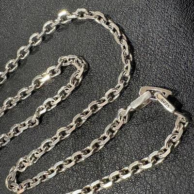 Б/у Серебряная 925 пробы цепочка простая s925 винтажная