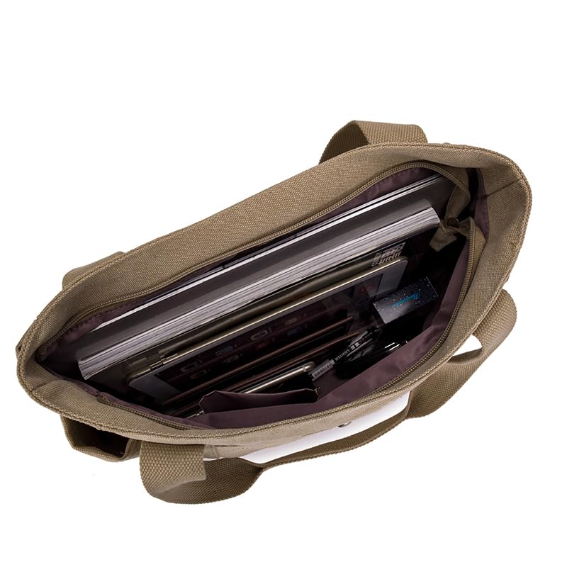 [Yocipa] женская и мужская сумка-тоут Большая холщовая легкая сумка через плечо для поездок на работу Большая вместимость для поездок в школу многофункциональная сумка через плечо