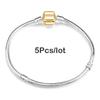 5pcs /Lot Sale Popular Charm Bracelets Diy Elegant Leather Chain Charms Bracelets Bangles For Women Jewelry Gift