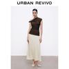 UR Women's Retro Beaded Tie-Up Fishtail Midi Skirt