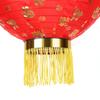 Водонепроницаемый подвесной фонарь Лампа Благословение 10 дюймов Китайский новогодний фонарь Ткань с кисточками Уличный круглый фестивальный декор