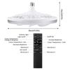 45W Ceiling Fan Light 4-speed Ceiling LED Lamp with Fans E27 Base Summer Silent Fan with Remote for Living Room Bedroom