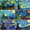 DIY 5D Diamond Embroidery Abstract Oil Painting Van Gogh Art Starry Night Cross Stitch Full Round Drill Resin Home Decor