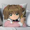 1 шт. C-Cardcaptor S-Sakura Магическая девочка Манга Наволочка Квадратная подушка Спальня Диван Досуг Автомобиль Гостиная Украшение дома 40X40