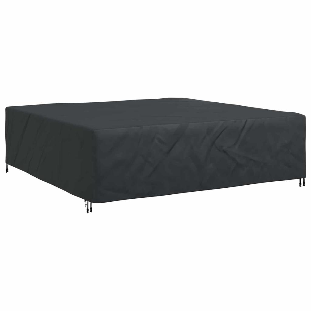 Solid Colored Furniture Cover Black 260 x 260 x 70 cm 210D