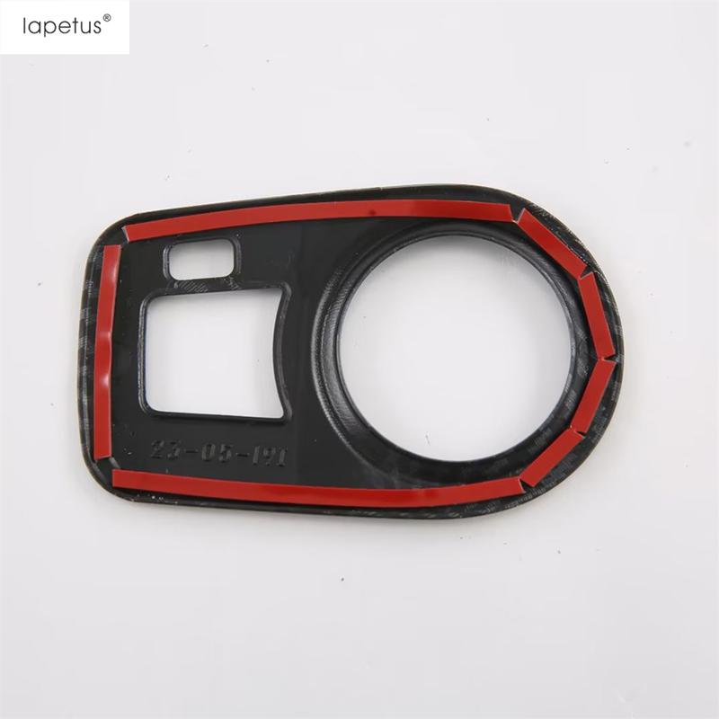 Front Central Control Water Cup Holder Panel Decoration Cover Trim For MG 4 EV 2024 ABS Carbon Fiber Accessories Interior