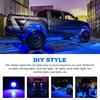 4 Pods Underglow RGB Rock Lights High Bright Водонепроницаемый IP67 Освещение колесных арок Лампа Подсветка днища Аксессуары