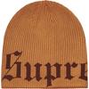 Supreme Old English Printed Beanie Brown