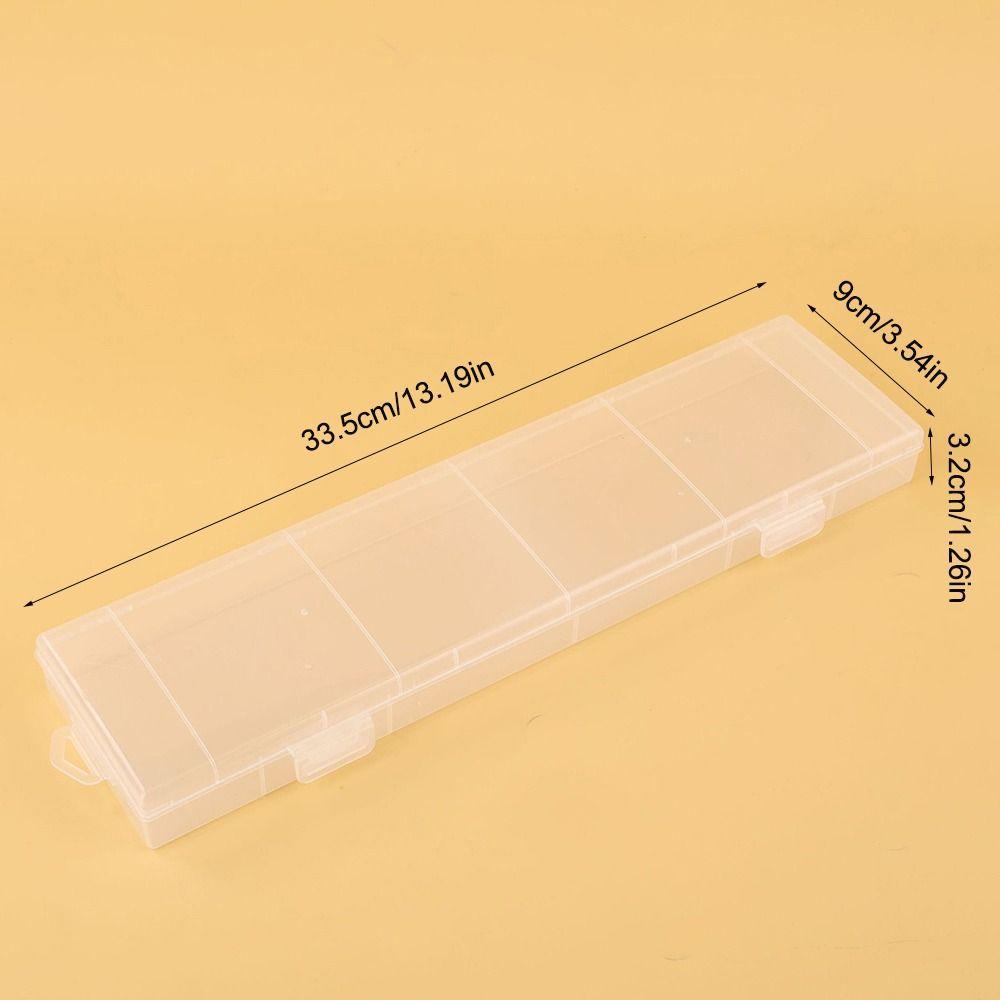 Transparent Storage Box Large Capacity Pencils Case New Pen Box Watercolour Pens