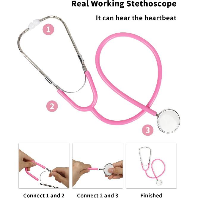 ANPHILE Детский костюм ветеринара, Детский костюм доктора-ветеринара, Набор для игры в доктора, Костюм для Хэллоуина