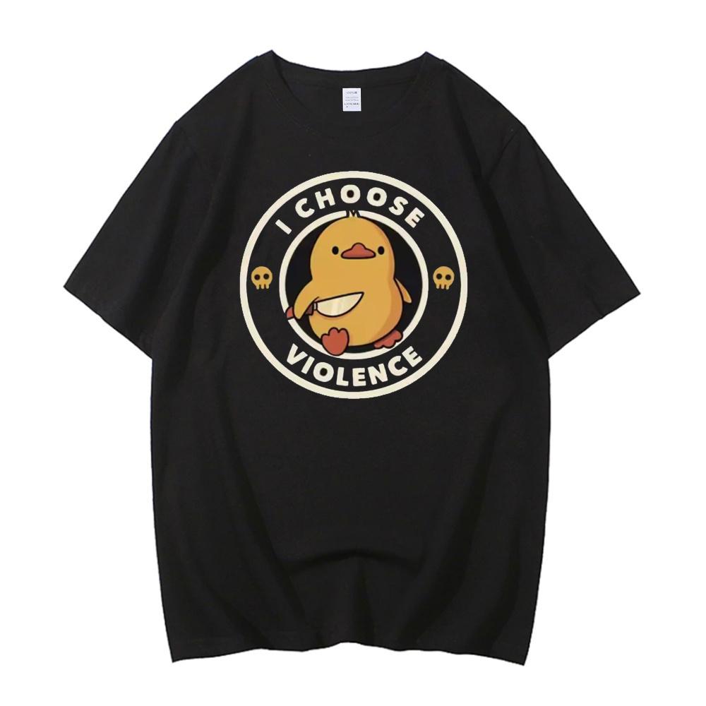 i Choose Violence female Digital 80s streetwear Vintage hip hop tshirt graphic harajuku Colorful Breathable streetwear Y2k