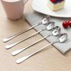Long Handled Stainless Steel Coffee Spoon Ice Cream Dessert Tea Spoon For Picnic Kitchen Accessories Spoon Coffee Bean