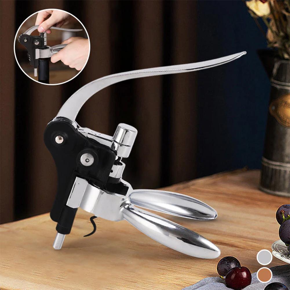 Открывалка для бутылок красного вина, профессиональный пивной штопор из цинкового сплава с эргономичной ручкой, многофункциональные инструменты для удаления винных пробок