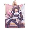 Nekopara Мягкие одеяла Детское плюшевое плед Новинка Диван Кресло Фланелевое покрывало Покрывало для дивана-кровати