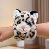 Wrist Style Plush Doll Slap Bracelet Cute Doll Simulated Snow Leopard Doll  Children