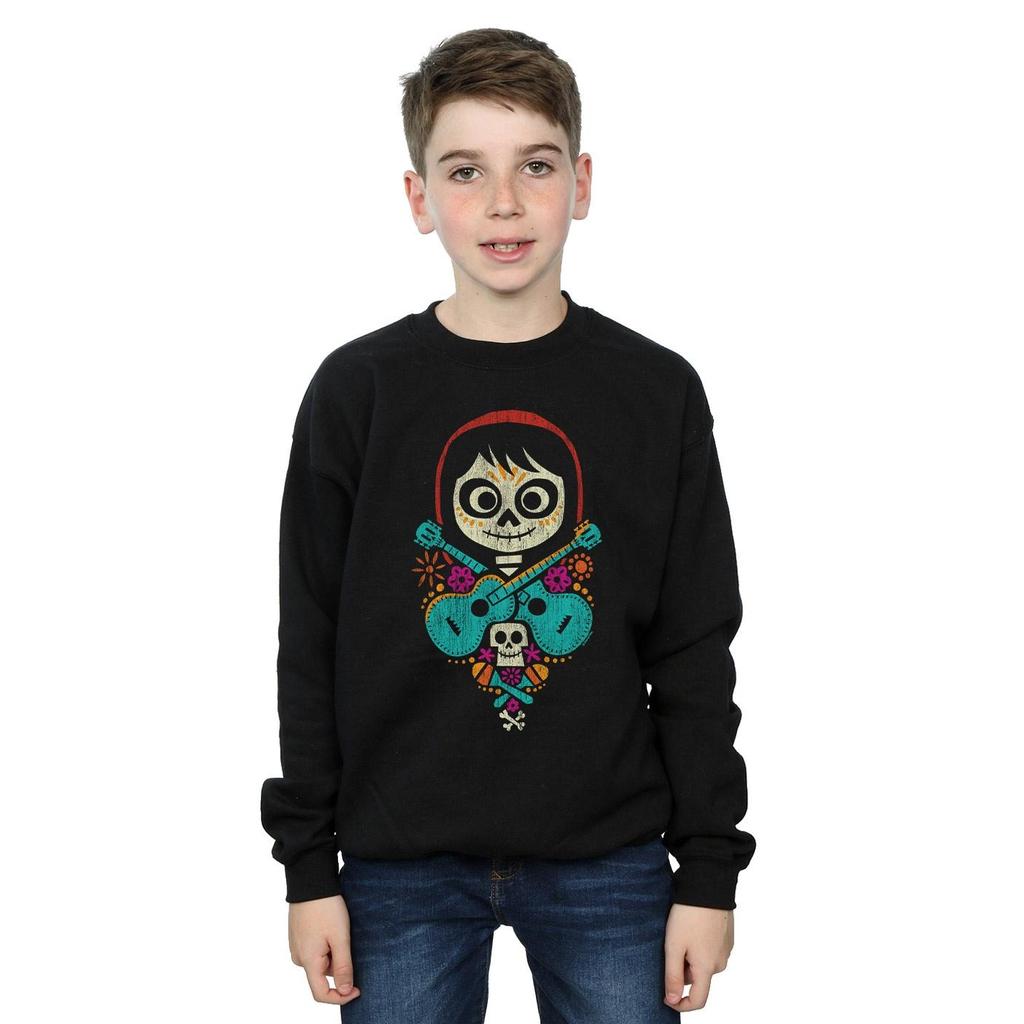 Disney Boys Coco Miguel Crossed Guitars Sweatshirt