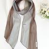 Niche Stylish Silk Colorblock Scarf - Versatile Thin Ribbon for Neck or Waist
