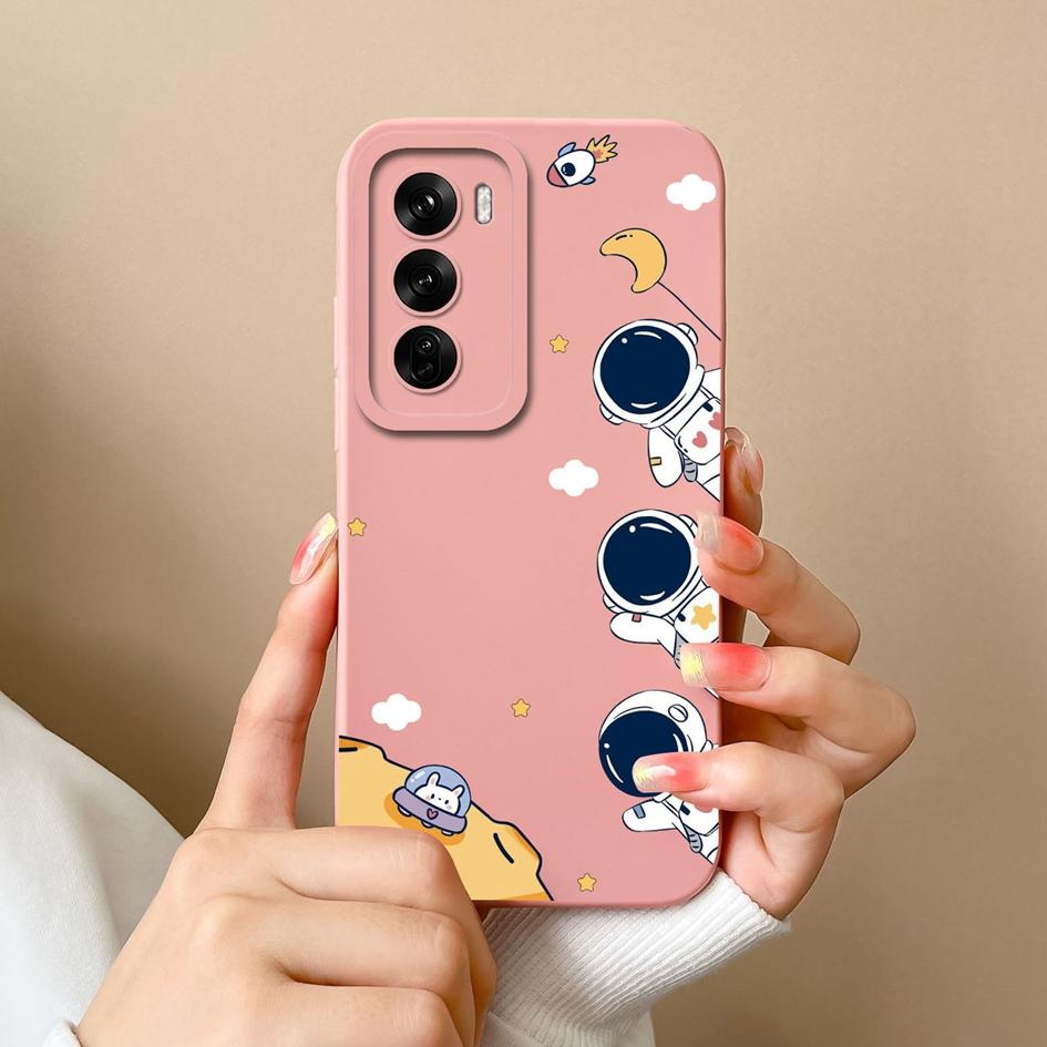 Чехол для Oppo Realme C63 Narzo N63 C61 Reno12 F Pro с рисунком летчика-астронавта, высококачественный мягкий силиконовый протектор экрана, чехлы для телефонов Capas