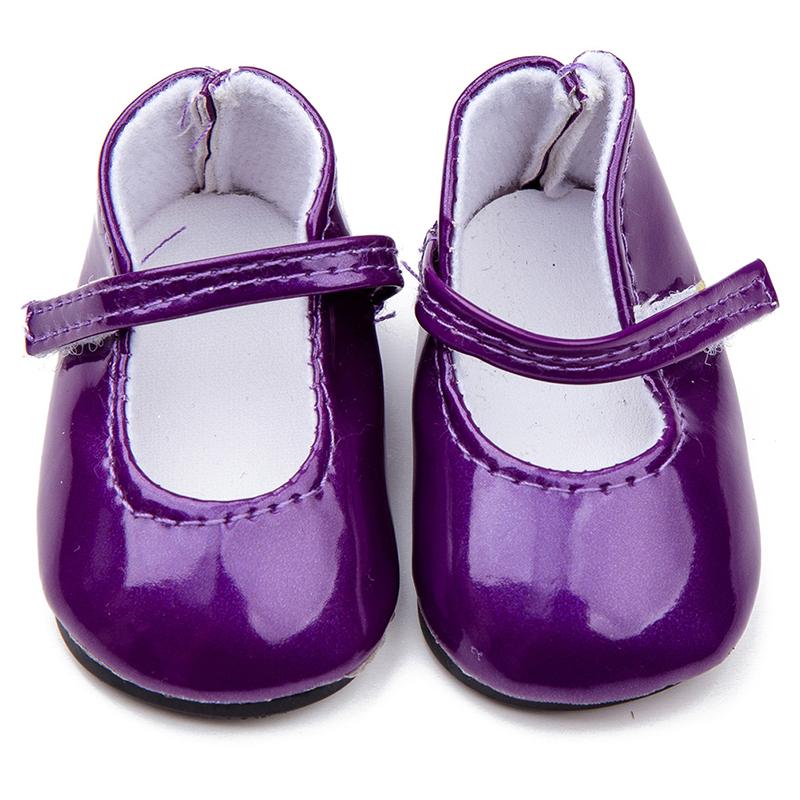 18-дюймовые туфли для девочек-кукол с круглым носком, модельные туфли принцессы из искусственной кожи, американская обувь для новорожденных