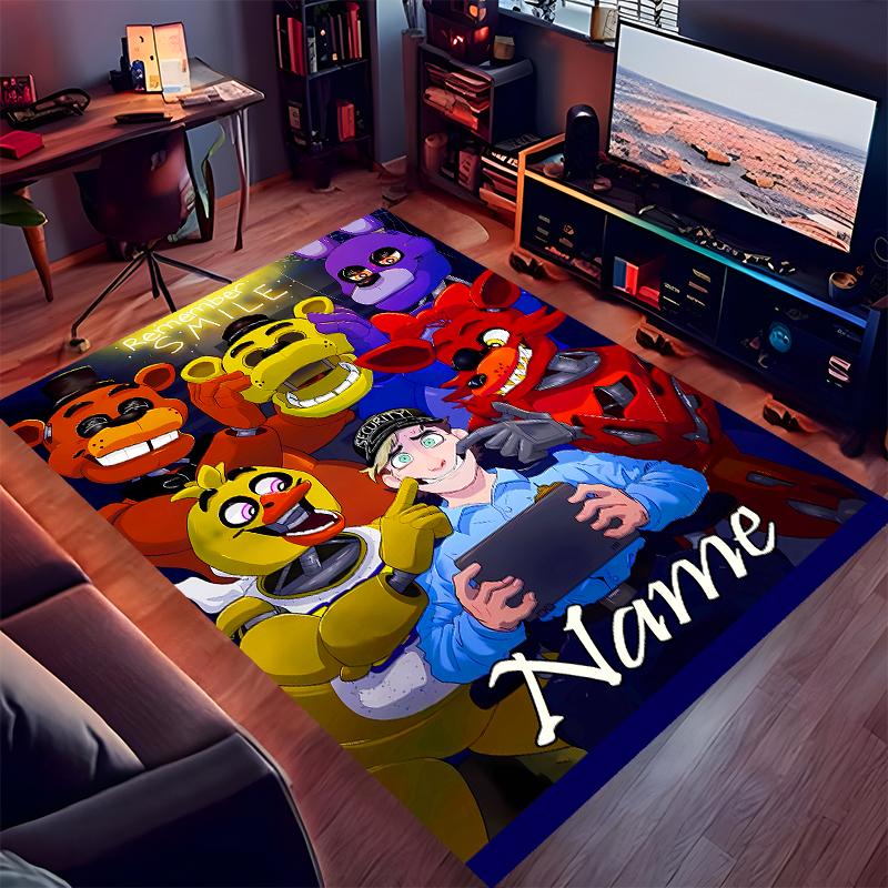 Custom personalization Five Nights at Freddy's Print Area Rug - Soft, Washable Non-Slip Indoor Mat,Living Room,Home&Office Decorative Rug