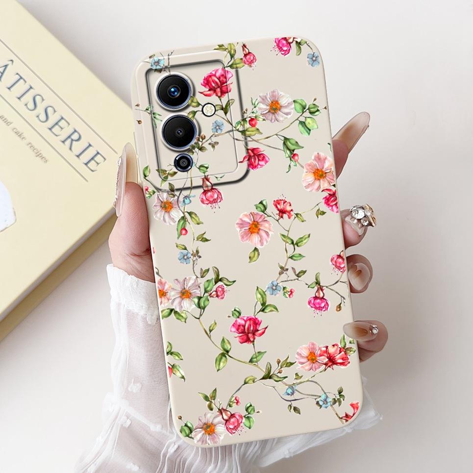 For Note 12 Pro 5G Inifinix Back Cover Infinix Note12 12Pro X671B Funda Flower Butterfly Women Fashion Phone Case Soft Silicone