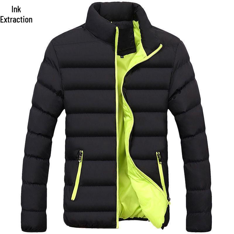 Мужское короткое бархатное зимнее хлопковое пальто в корейском стиле