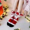 Повседневные носки из кораллового вельвета с Санта-Клаусом, Удобные Утолщенные Рождественские Носки, Снеговик, Лось, Теплые Носки Средней Длины, Женские