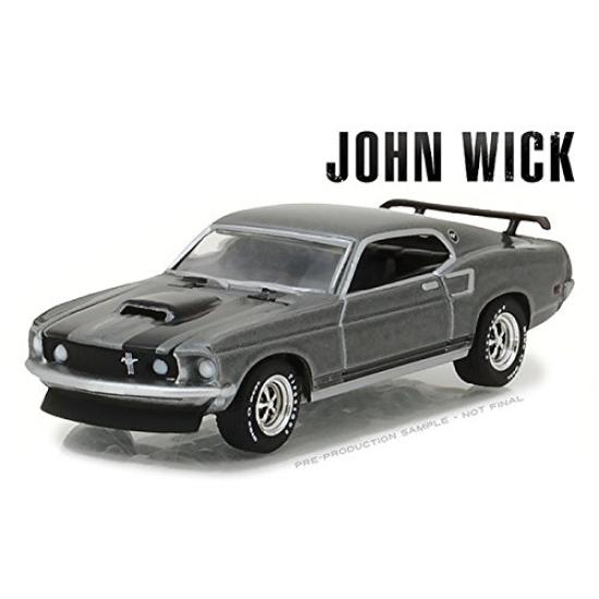 Greenlight 164 Голливуд Серия 18 Фильм Джон Уик (2014) 1969 Ford Mustang Boss 429 литой автомобиль