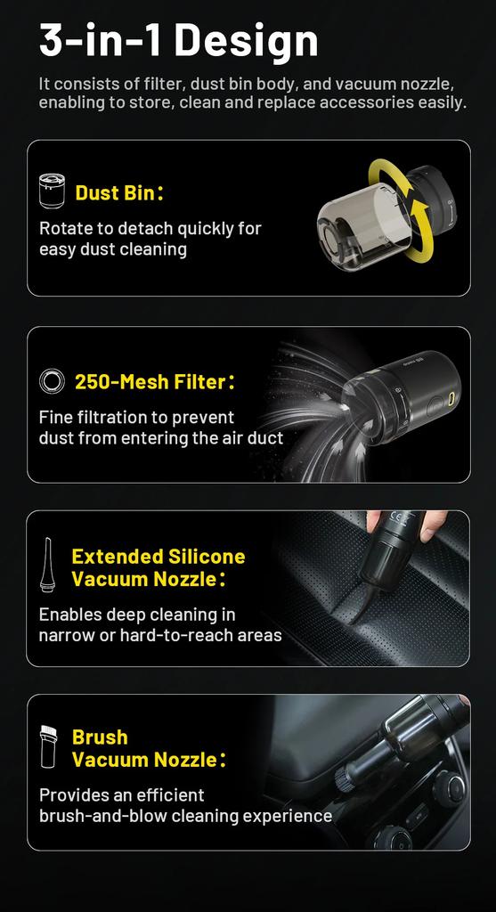 NITECORE NIA006/NIA007/NIA008 Electronic Photography Blower Dust Blower Cleaner Air Blower Cleaning Tool Kits for BB Nano