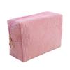 Women's Corduroy Cosmetic Pouch Portable Maleup Handbags Travel Toiletry Storage Bag