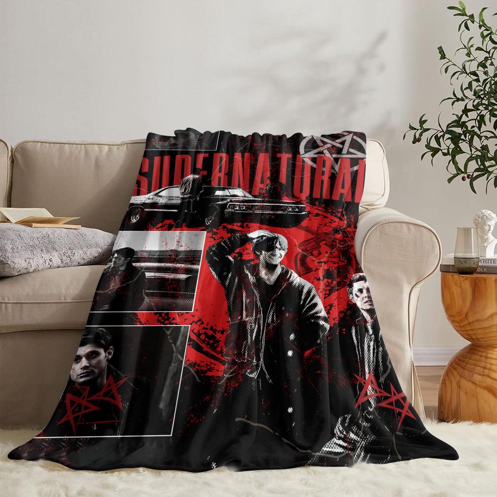 GUOYU Blanket SSupernatural Throw Soft Flannel Throw Summer Blanket Lightweight Cozy Nap Blanket For Sofa Bed Travel