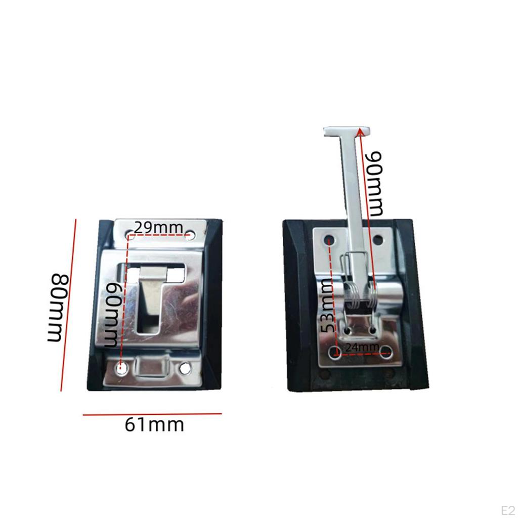Дверной засов из нержавеющей стали для автодомов