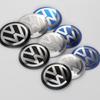 Для Volkswagen VW GTI R Golf 6 7 Polo Tiguan Passat Jetta Lavida CC Bora 4 шт. 70-120 мм Алюминиевая наклейка на центральный колпачок колеса автомобиля