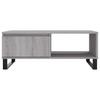 Coffee Table Gray Sonoma 90x60x35 cm Particleboard