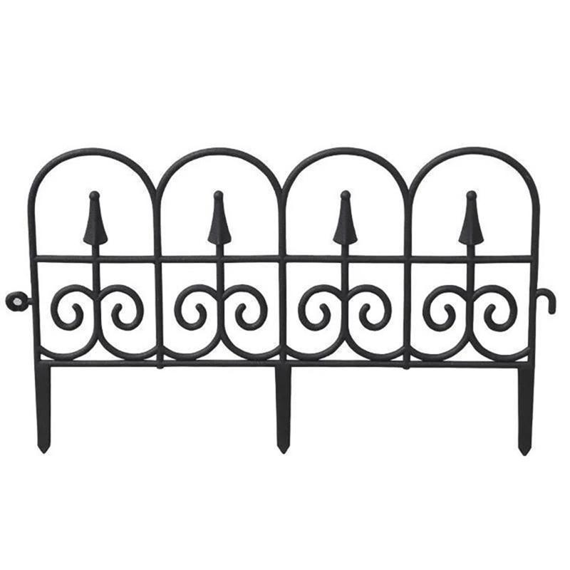 Белый черный садовый забор декоративный складной ограждение пластиковый европейский стиль ограждения