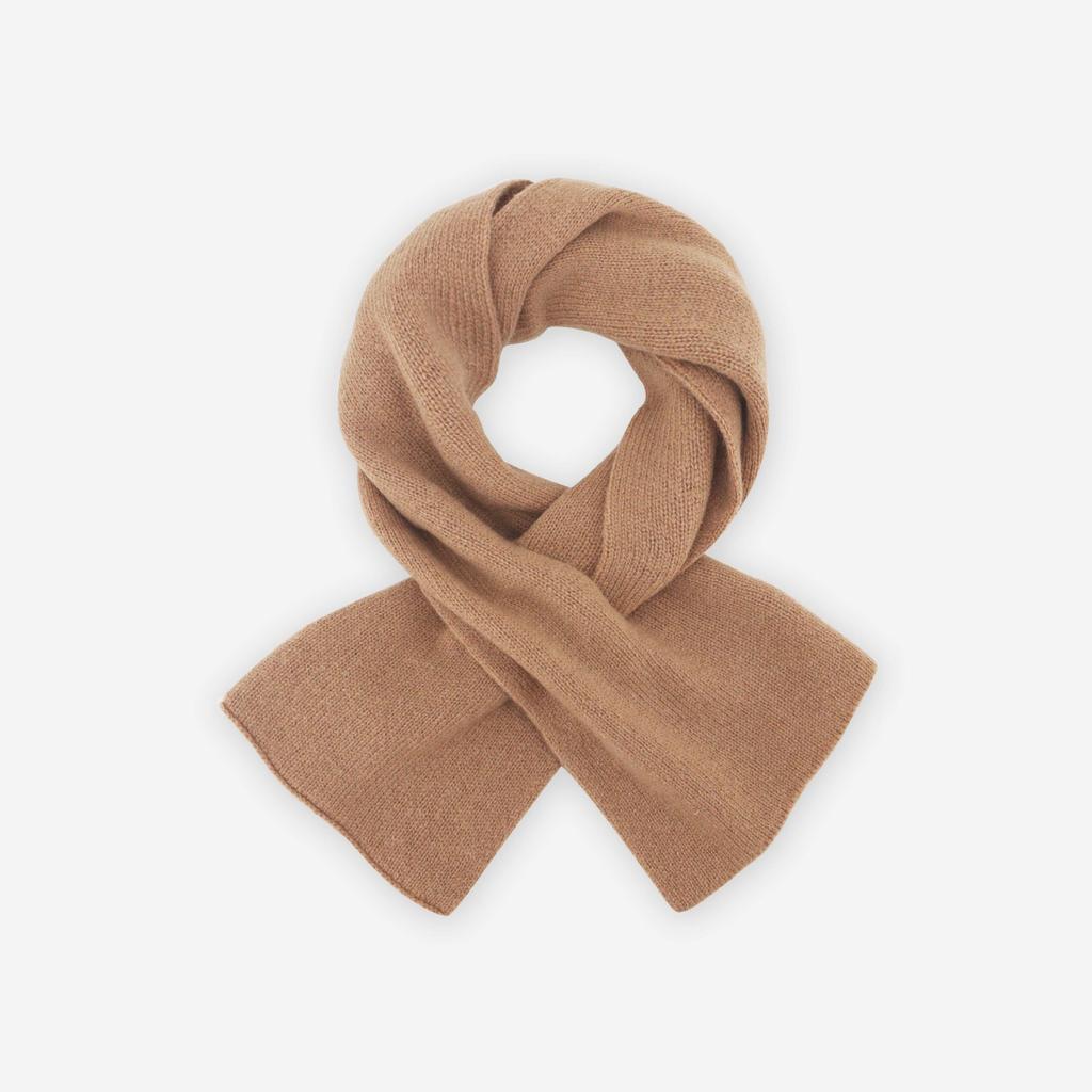 Solid Color Knitted 100% Wool Scarf Women's Autumn and Winter High-end Fashion Shawl Versatile Simple Girls Scarf