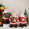 Resin Cute Santa Claus Sculpture Ornament Home Party Desktop Decor Art Crafts Holiday Accessories Gift Christmas Decoration 2025