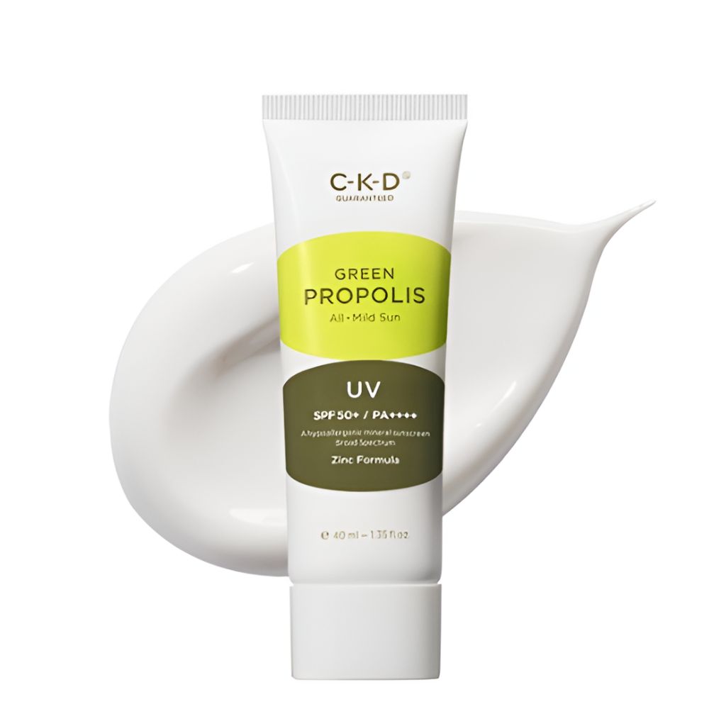 CKD Green Propolis All Mild Sunscreen SPF50+ PA++++ Gentle Soothing Sun Cream 40ml