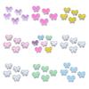 Creative Acrylic Fashion Butterfly/Four-leaf Clover Beads Cross Hole for Bracelet Necklace Making 5pcs DIY Handmade Materials Painting Oil