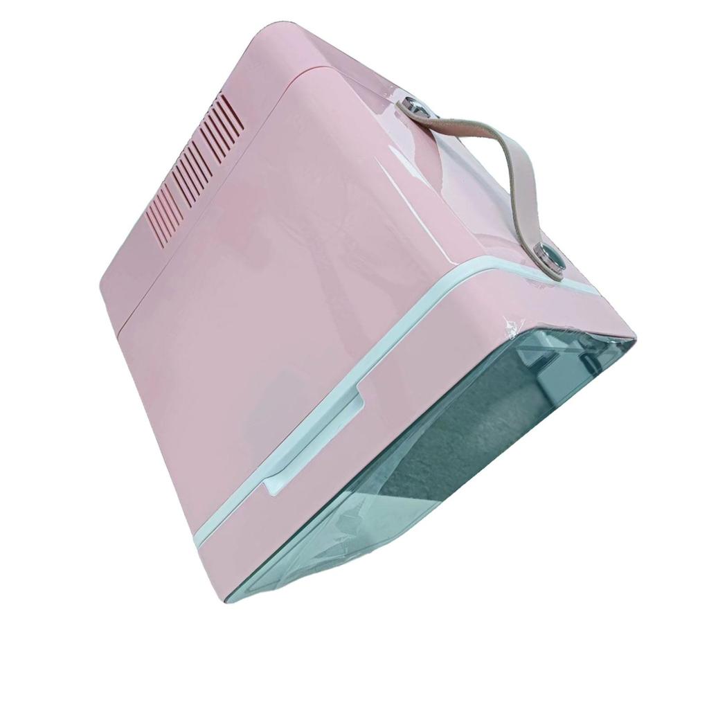 Холодильник для ухода за кожей с функцией охлаждения или нагрева, с ручкой, 3 режима освещения, светодиодное зеркало, красота