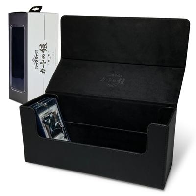 Чехол для карт Card Armor Deck Case 500 листов с магнитным загрузчиком, совместимый с Pokeka One Piece Duema Sunista (черный)