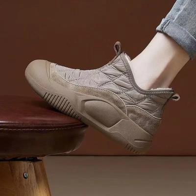 Меховые теплые ботинки «Челси» для зимы, женская повседневная обувь, новые короткие плюшевые ботильоны, туфли на плоской подошве, спортивные короткие ботинки Ladie Botas Mujer