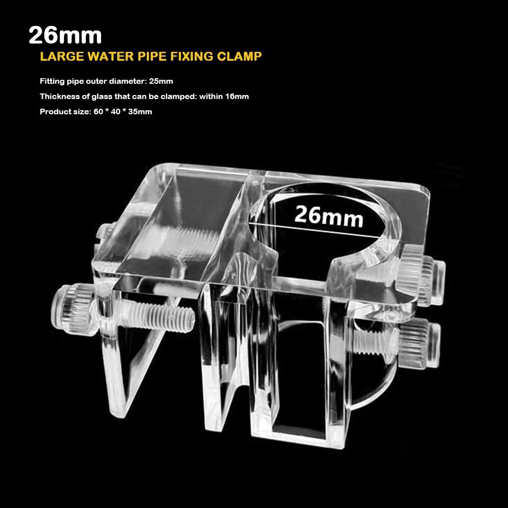 Large Pipe Water Tube Fixed Clip Acrylic Material Easy To Install Hose Bracket Inlet and Outlet Pipe Water Pipe Holder Fish Tank